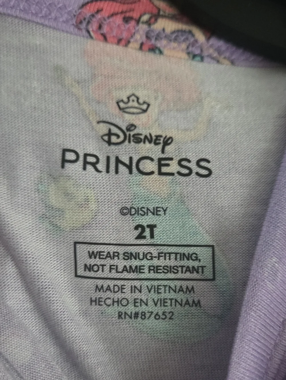 Disney Little Mermaid Character Viscose Pj Set